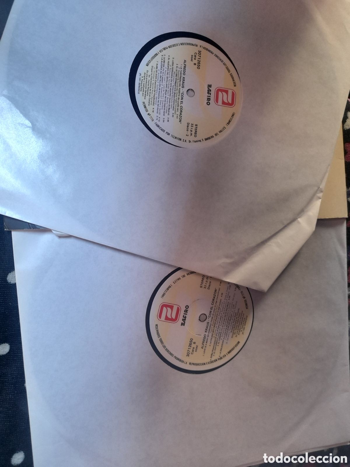 Discos de vinilo: Vinilo doble, Alfredo Kraus, con el coraz&oacute;n - Foto 2