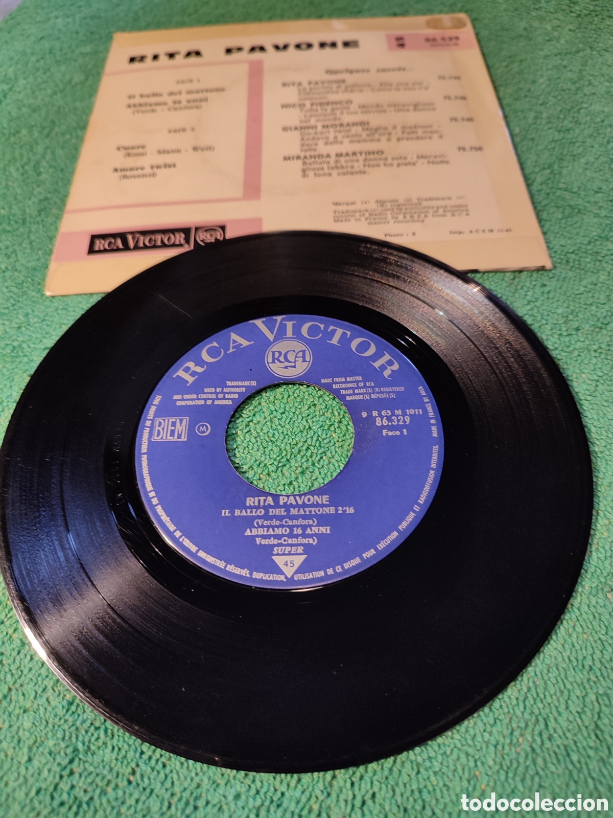 Discos de vinilo: Rita Pavone - Il ballo del mattone + 3 - Foto 2