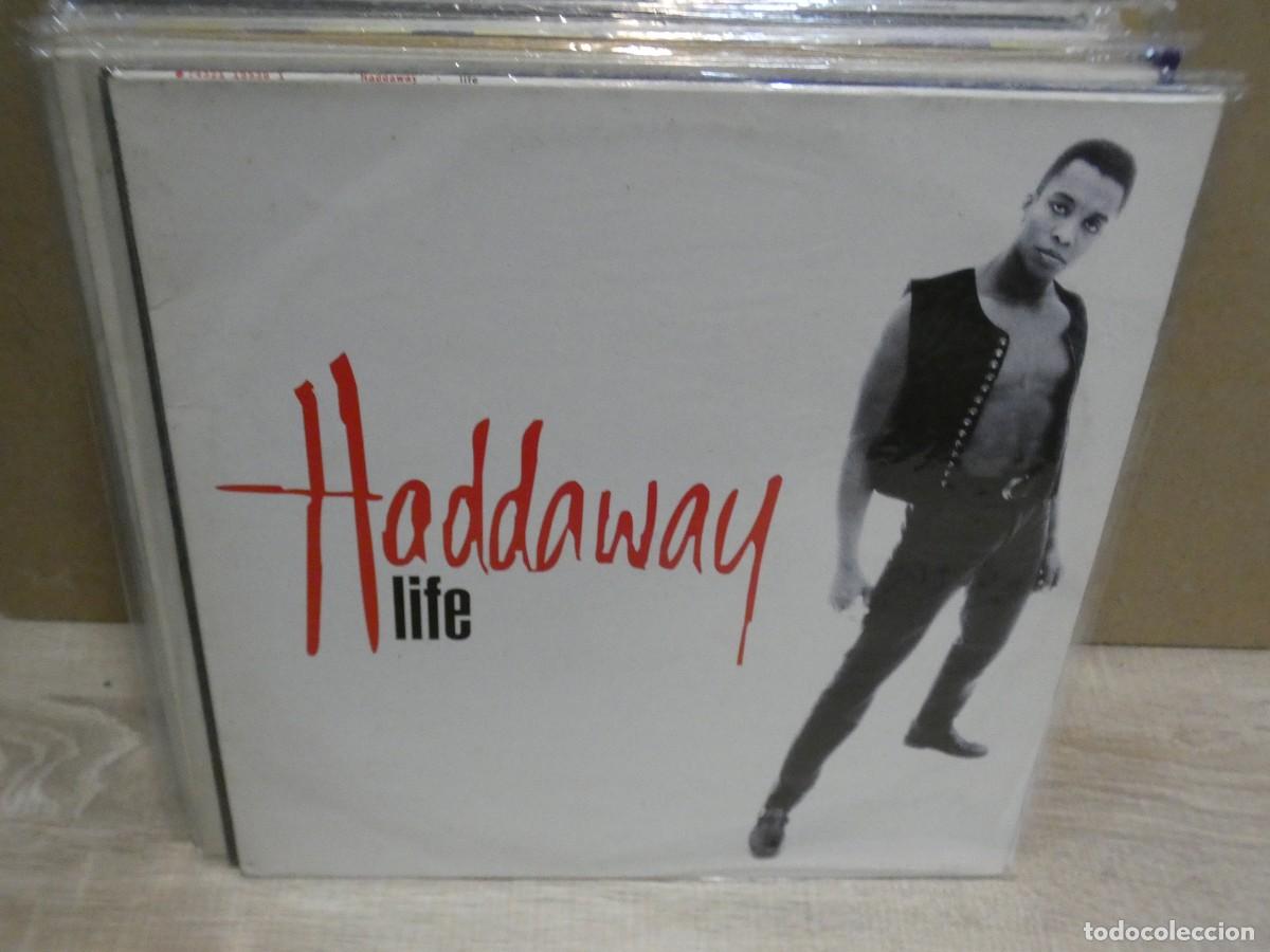 Vinyl records: ARKANSAS1980 EXPRO MAXISINGLE 12 PULGADAS ITALO? BUEN ESTADO HADDAWAY LIFE