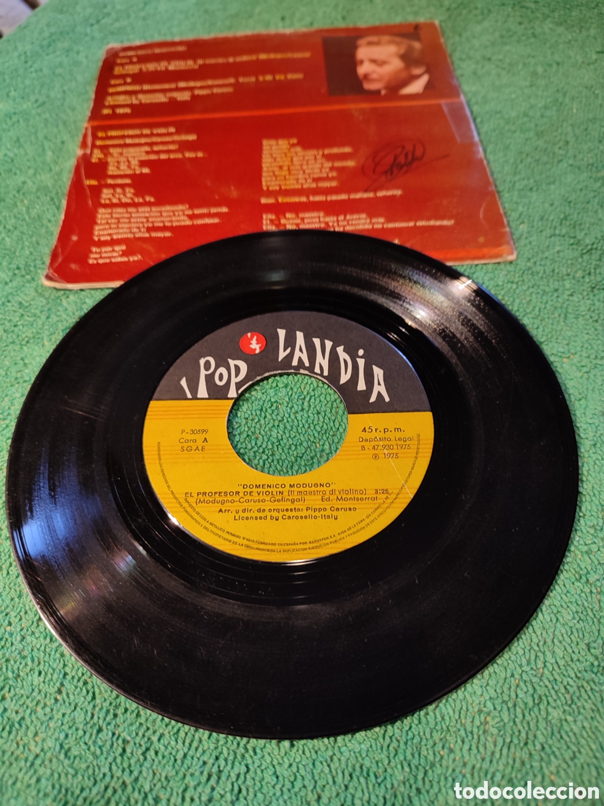 Discos de vinilo: Domenico Modugno - El profesor de viol&iacute;n - Foto 2