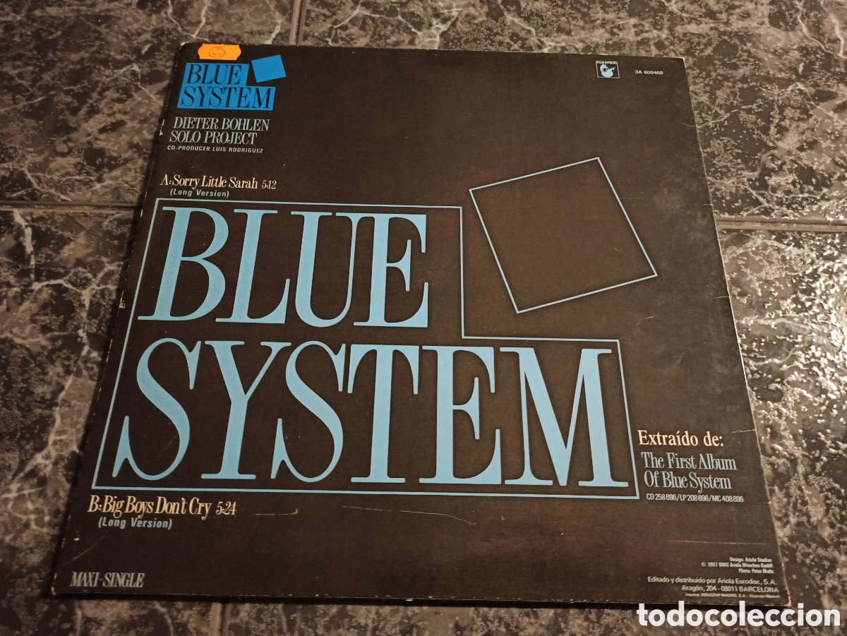 Discos de vinilo: Blue System - Sorry Little Sarah (Long Version) - Foto 2