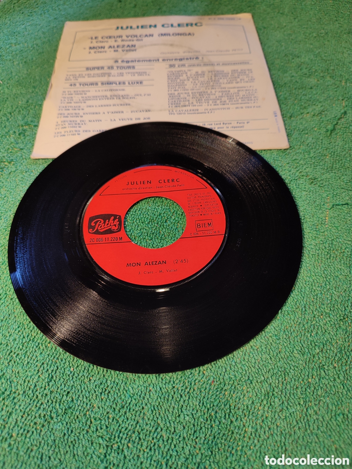 Discos de vinilo: Julien Clerc - Le coeur volc&aacute;n - Foto 2