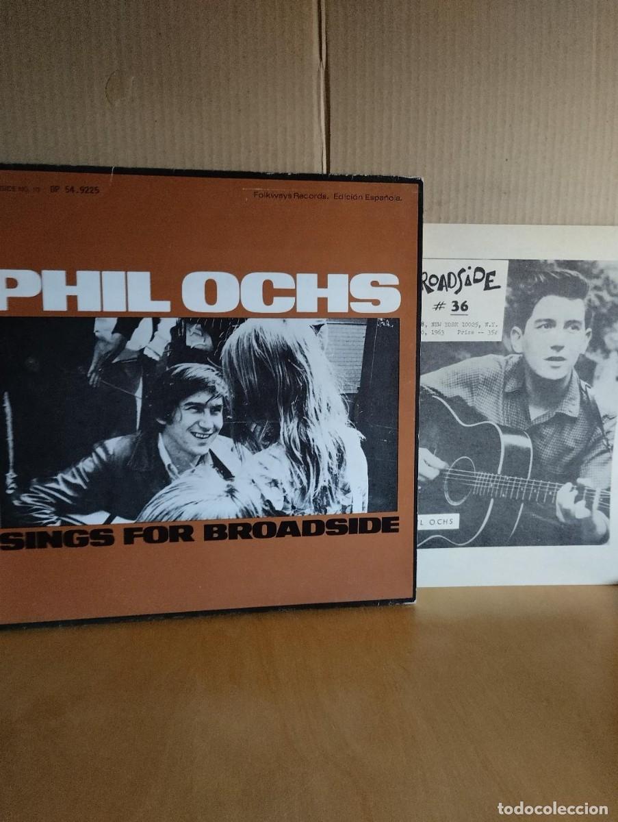 Discos de vinilo: PHIL OCHS ---- SINGS FOR BROADSIDE - Foto 1