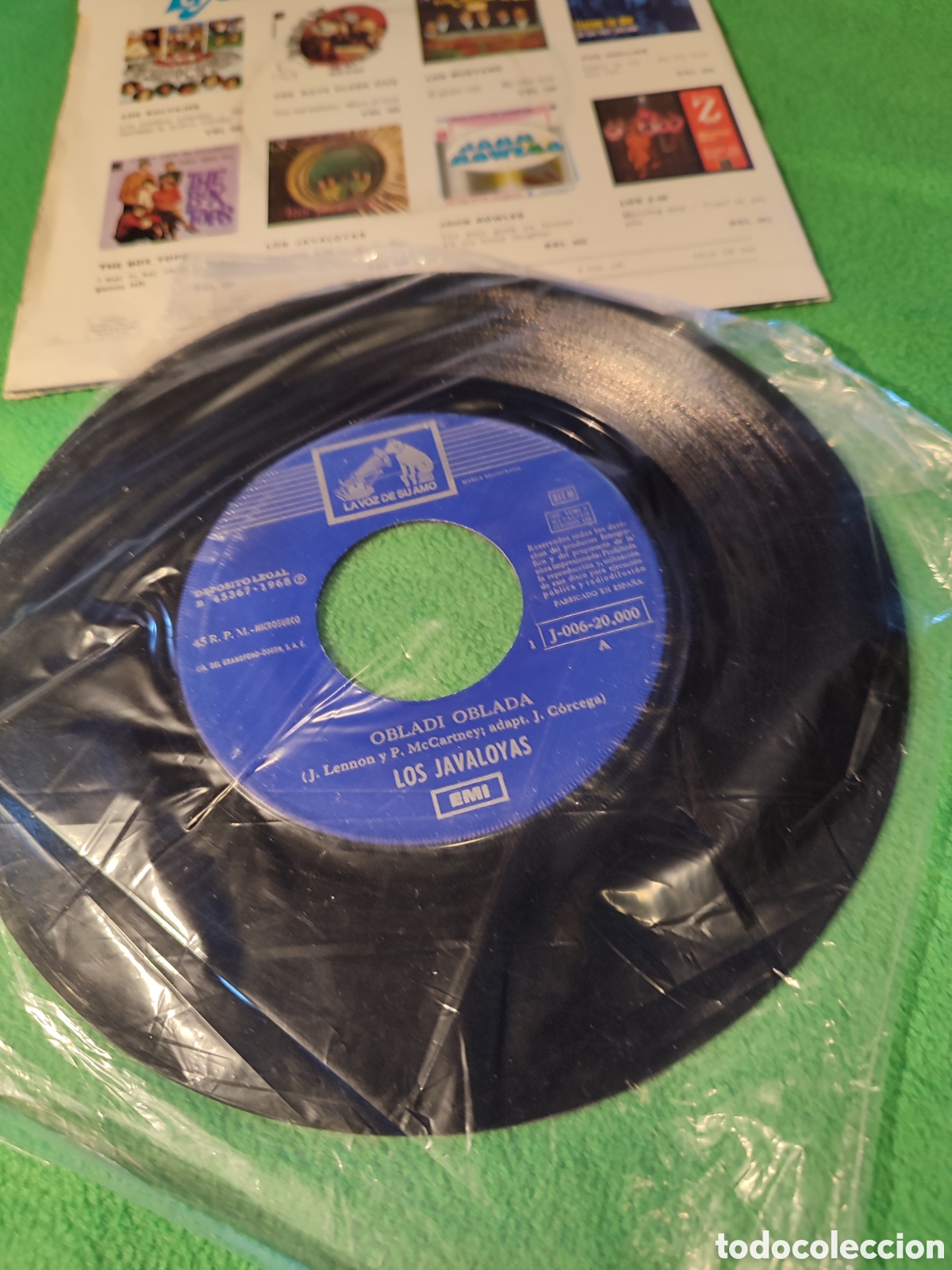 Discos de vinilo: Los Javaloyas - Obladi- Oblada - Foto 2
