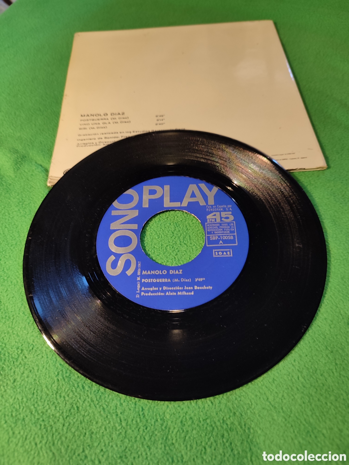 Discos de vinilo: Manolo D&iacute;az - Postguerra+ 2 - Foto 4