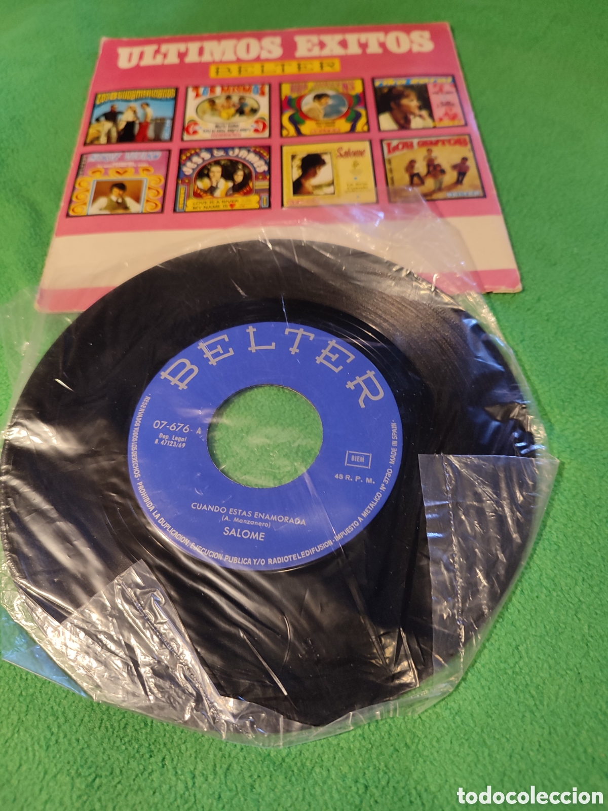 Discos de vinilo: Salom&eacute; - Cuando est&aacute;s enamorada - Foto 2