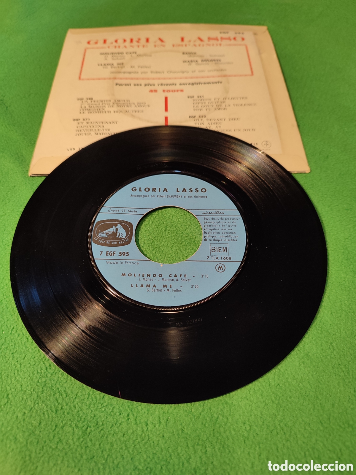 Discos de vinilo: Gloria Lasso - Moliendo caf&eacute;+ 3 - Foto 2