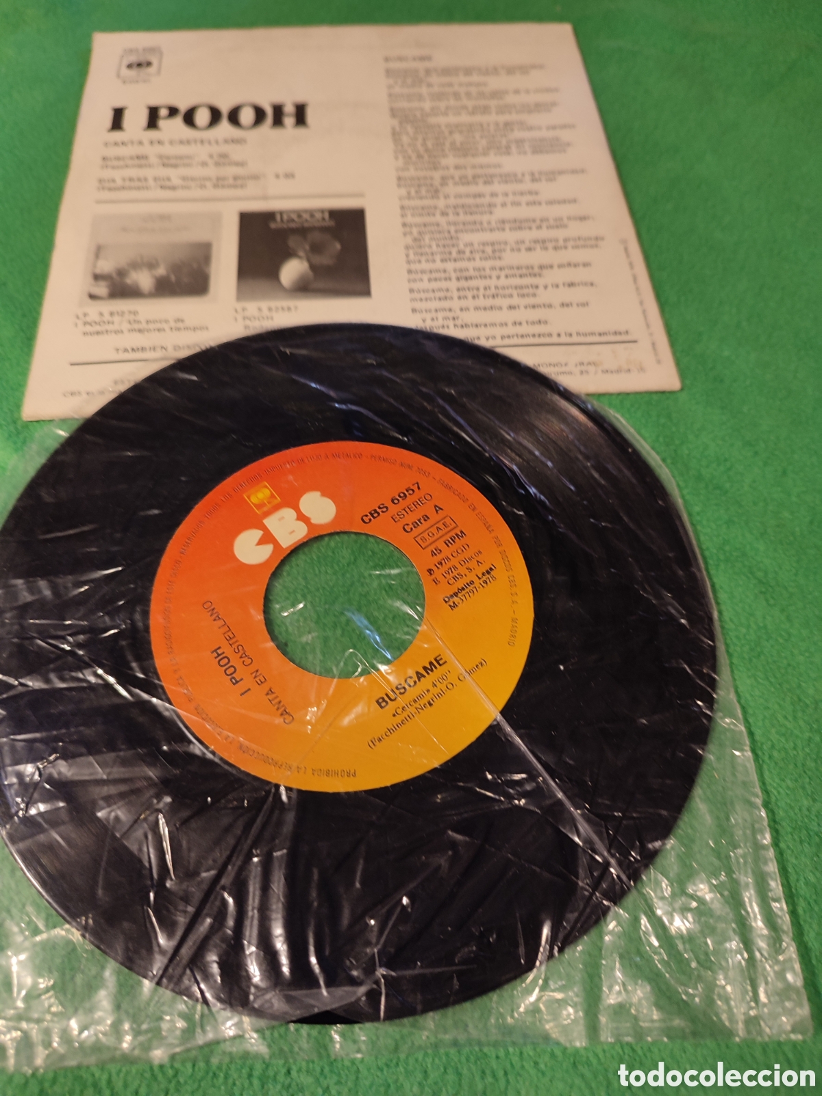Discos de vinilo: I Pooh - B&uacute;scame en castellano - Foto 2