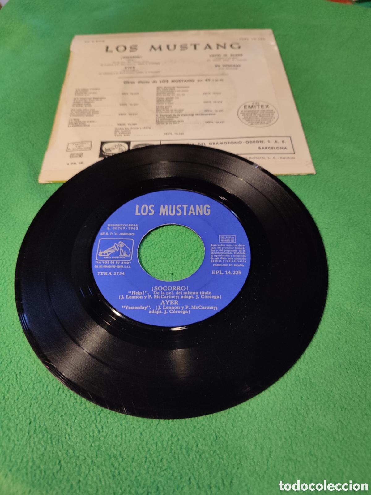 Discos de vinilo: Los Mustang - Socorro+ 3 - Foto 2