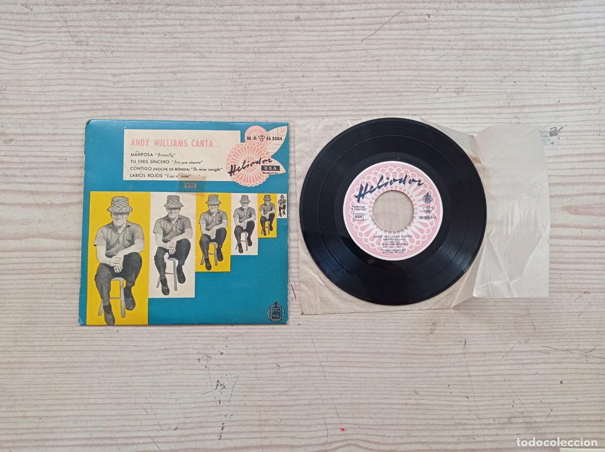 Discos de vinilo: Andy Williams - Mariposa - Tu Eres Sincero - ETC... EP - Foto 1