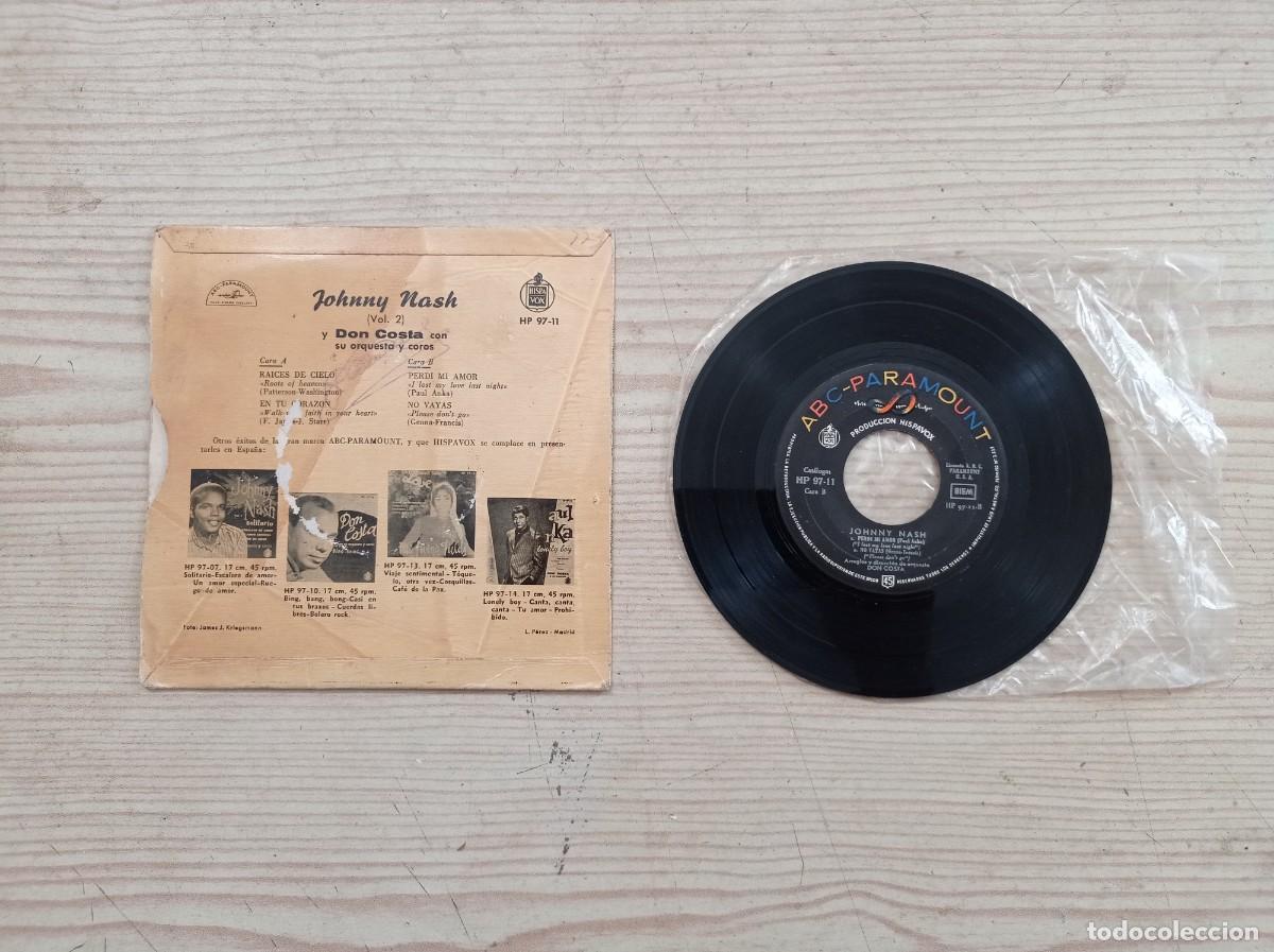 Discos de vinilo: Johnny Nash - Raices De Cielo - En Tu Corazon - ETC... EP - Foto 2