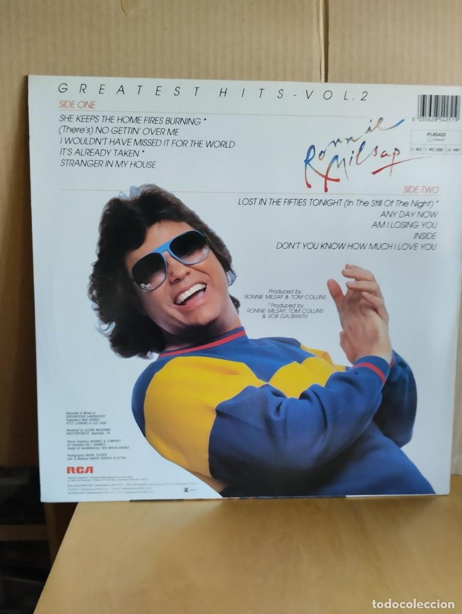 Discos de vinilo: RONNIE MILSAP --- GREATEST HITS VOL.2 - Foto 2