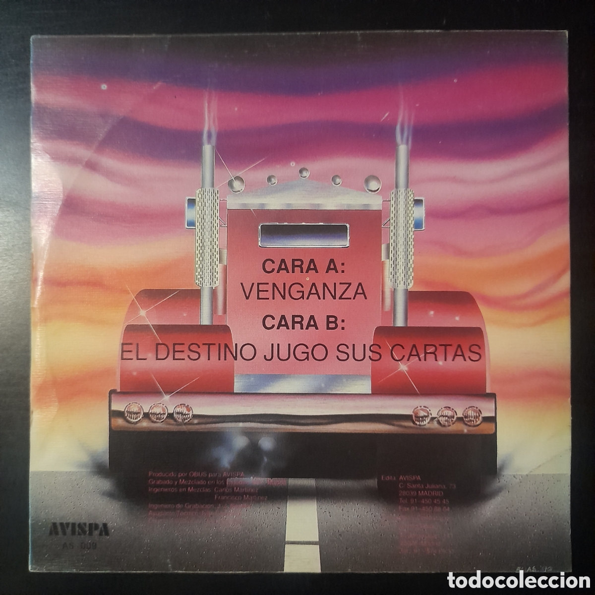 Discos de vinilo: Ob&uacute;s &ndash; Venganza. Vinilo, 7&rdquo;, Single - Foto 2