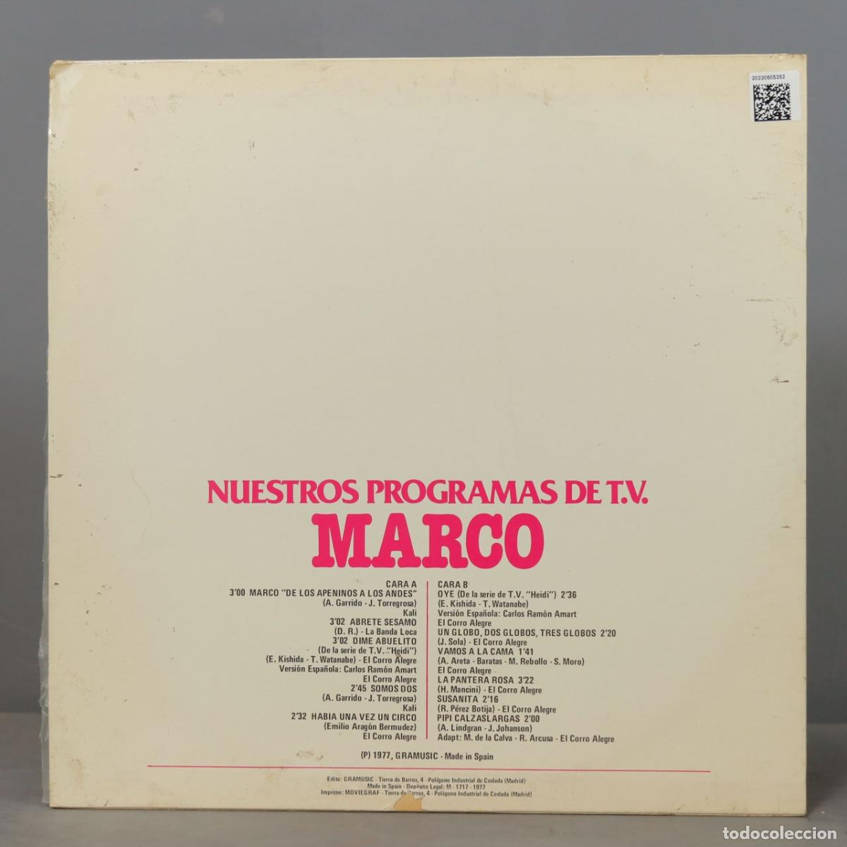 Discos de vinilo: LP. MARCO - Foto 2