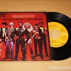 Discos de vinilo: VILLAGE PEOPLE - MACHO MAN / KEY WEST - SINGLE - 1978 - RARE IMPORT