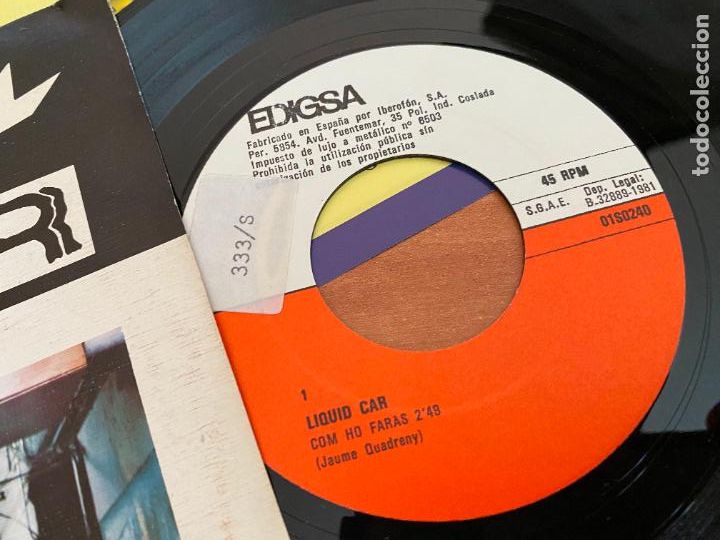 Discos de vinilo: LIQUID CAR (COM HO FARAS?) SINGLE ESPA&Ntilde;A 1981 (EPI26) - Foto 2