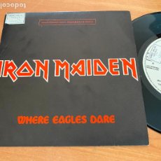 Discos de vinilo: IRON MAIDEN (WHERE EAGLES DARE) SINGLE ESPAÑA 1984 PROMO (EPI26)