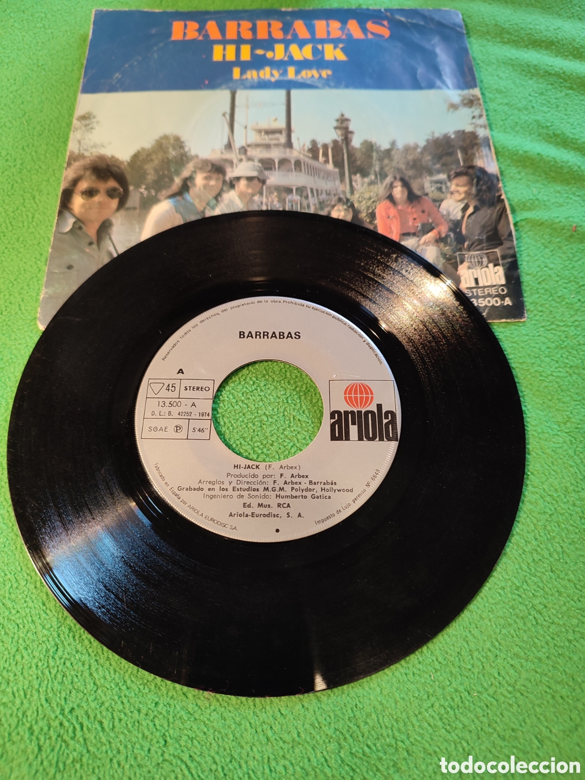 Discos de vinilo: Barrabas - Hi-Jack vinilo single - Foto 2