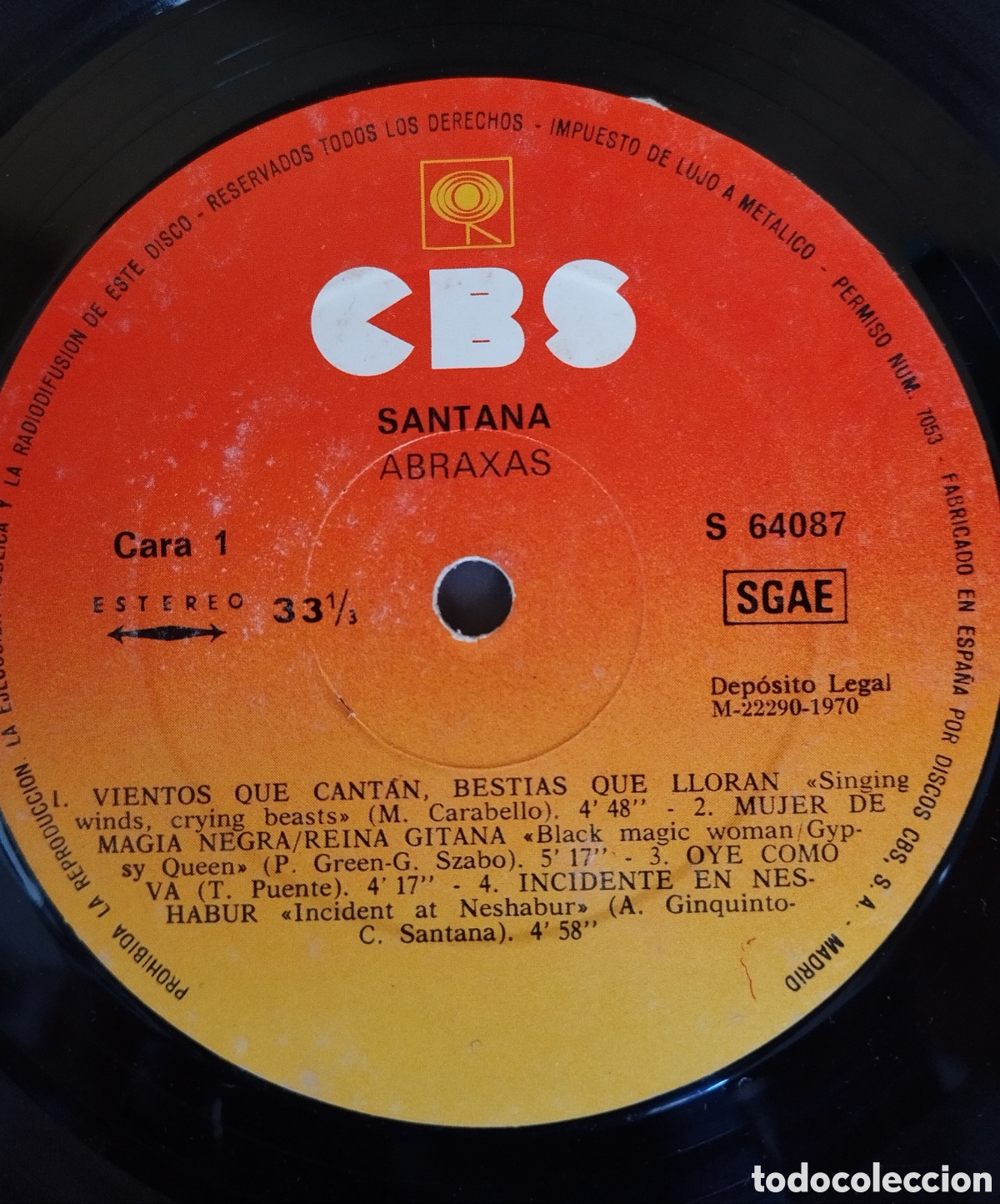 Discos de vinilo: Santana , abraxas 1970 - Foto 5