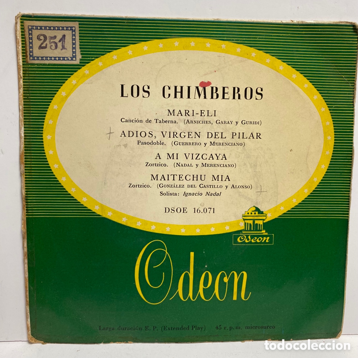 Discos de vinilo: Los Chimberos - Mari-Eli (7&rdquo;, EP) 1958/ES - Foto 1