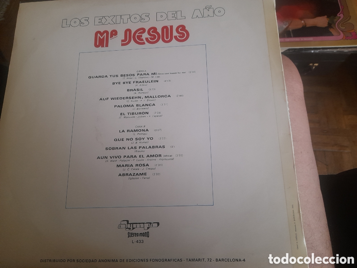 Discos de vinilo: Vinilo, Maria Jes&uacute;s, Los &eacute;xitos del a&ntilde;o - Foto 3