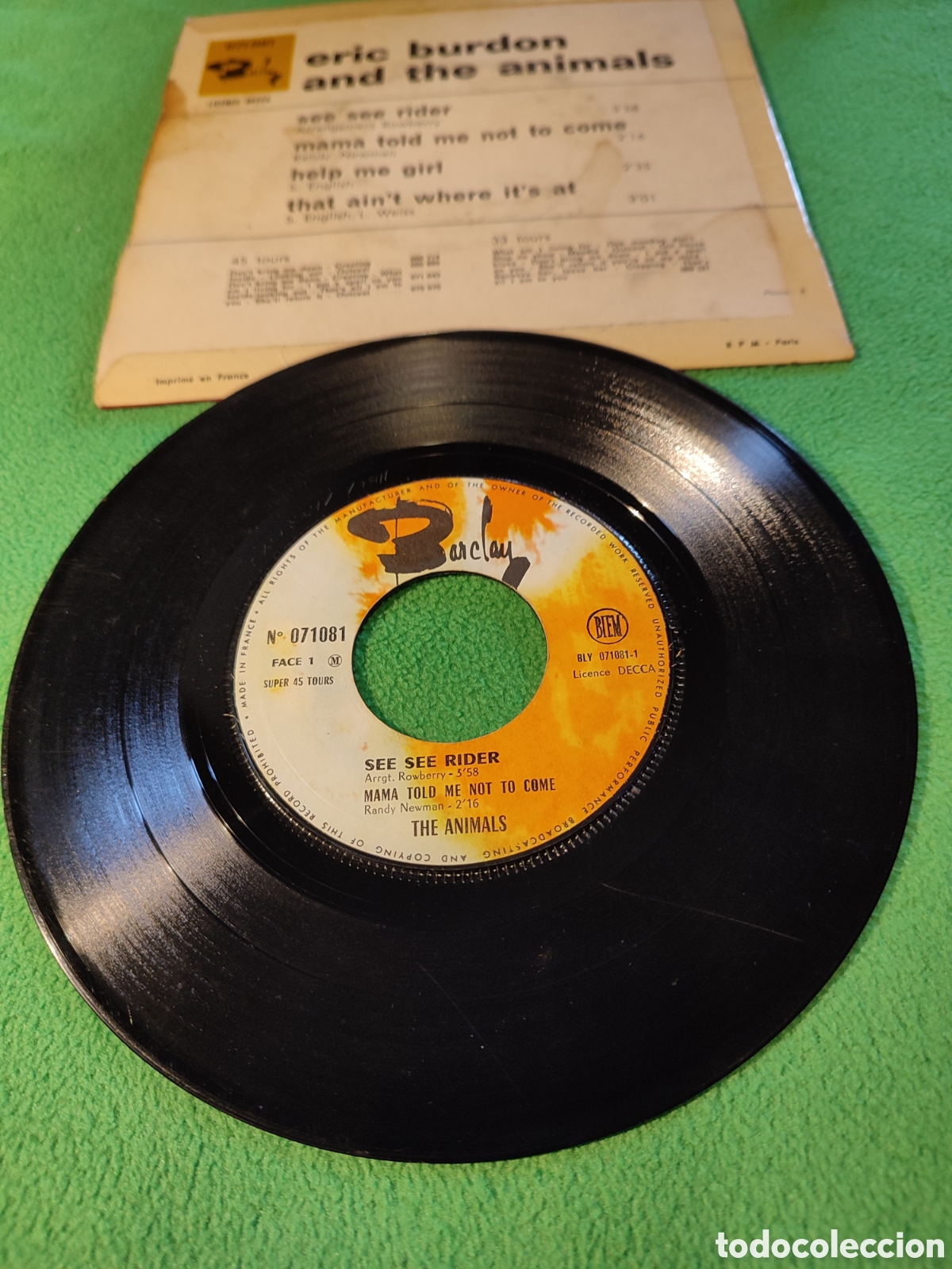Discos de vinilo: Eric Burdon and The Animals - See see ride+ 3 - Foto 2