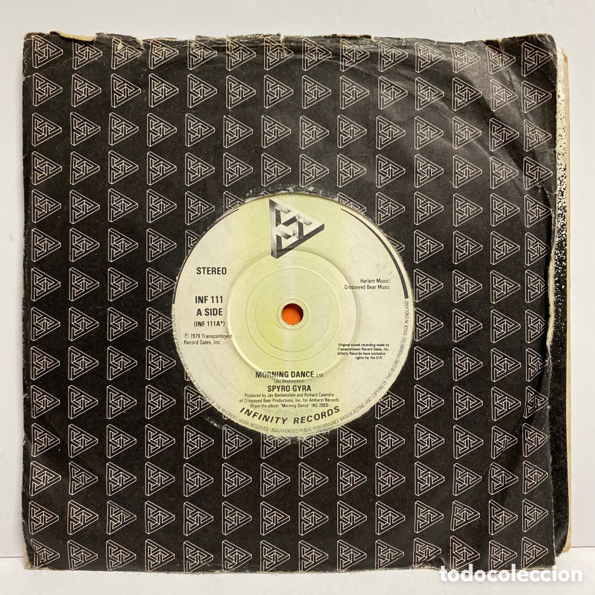 Discos de vinilo: Spyro Gyra - Morning Dance (7&rdquo;, Single) - Foto 2