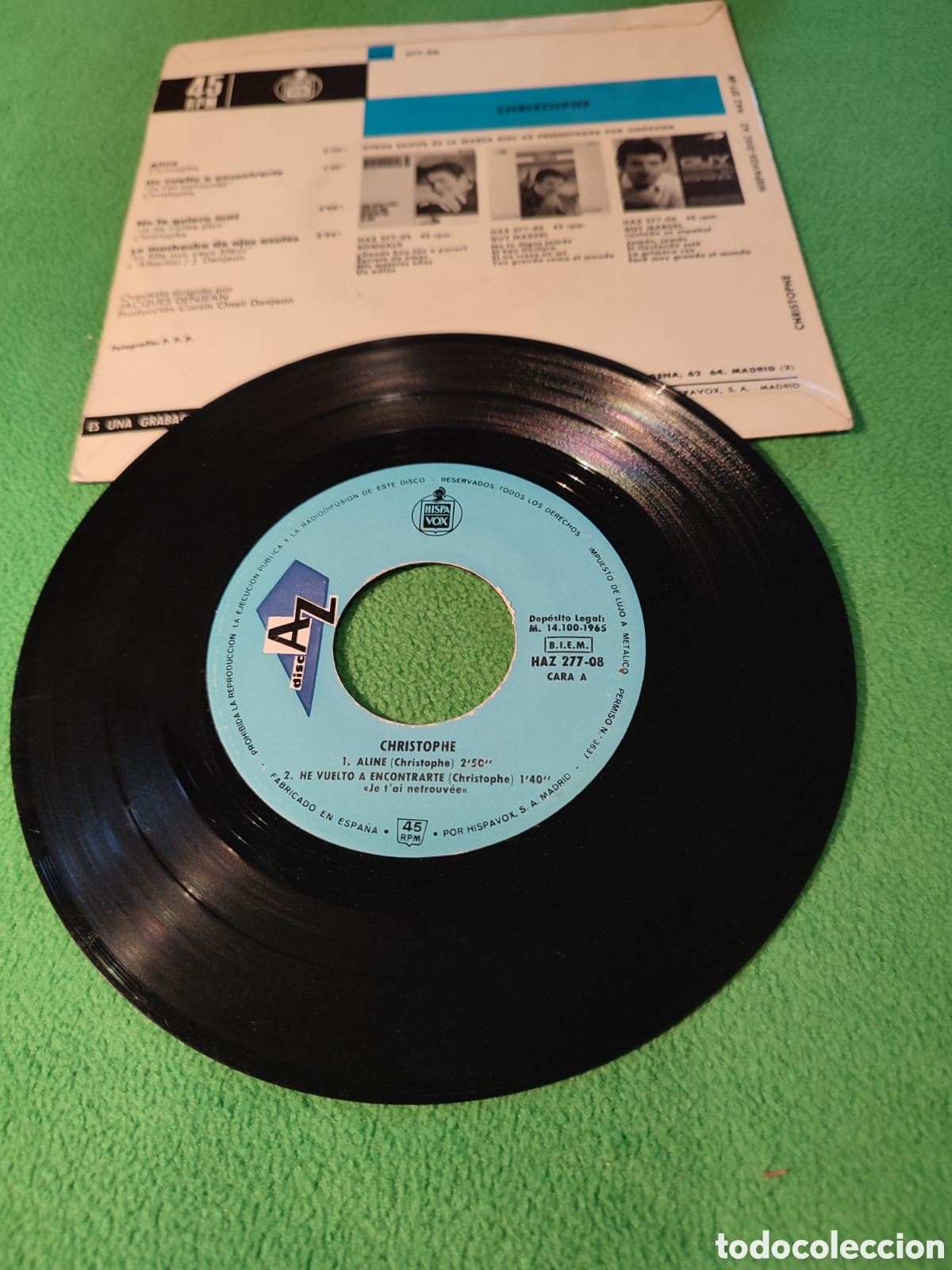 Discos de vinilo: Christophe - Aline+ 3 - Foto 2