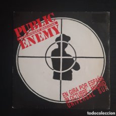 Discos de vinilo: PUBLIC ENEMY – ANTI-NIGGER MACHINE. VINILO, 7”, 45 RPM, SINGLE SIDED, PROMO 1990 ESPAÑA