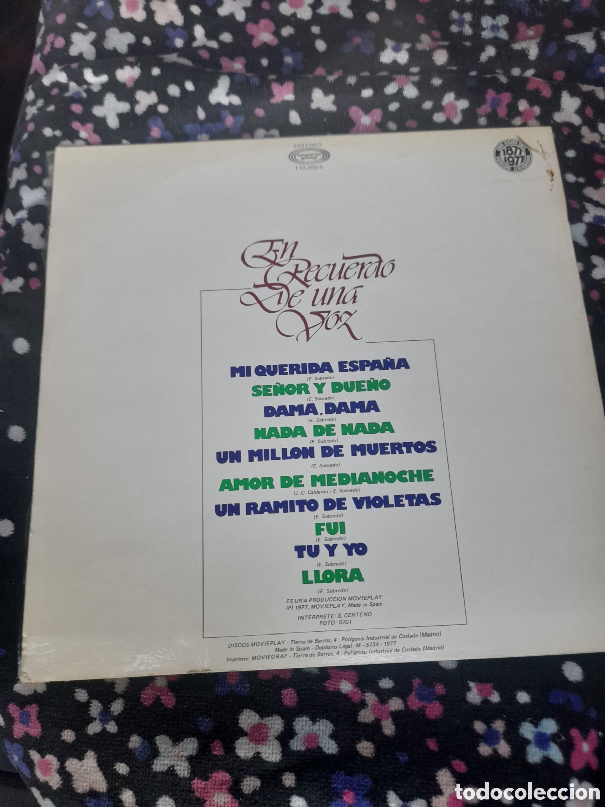 Discos de vinilo: Vinilo, El Recuerdo de una voz - Foto 2
