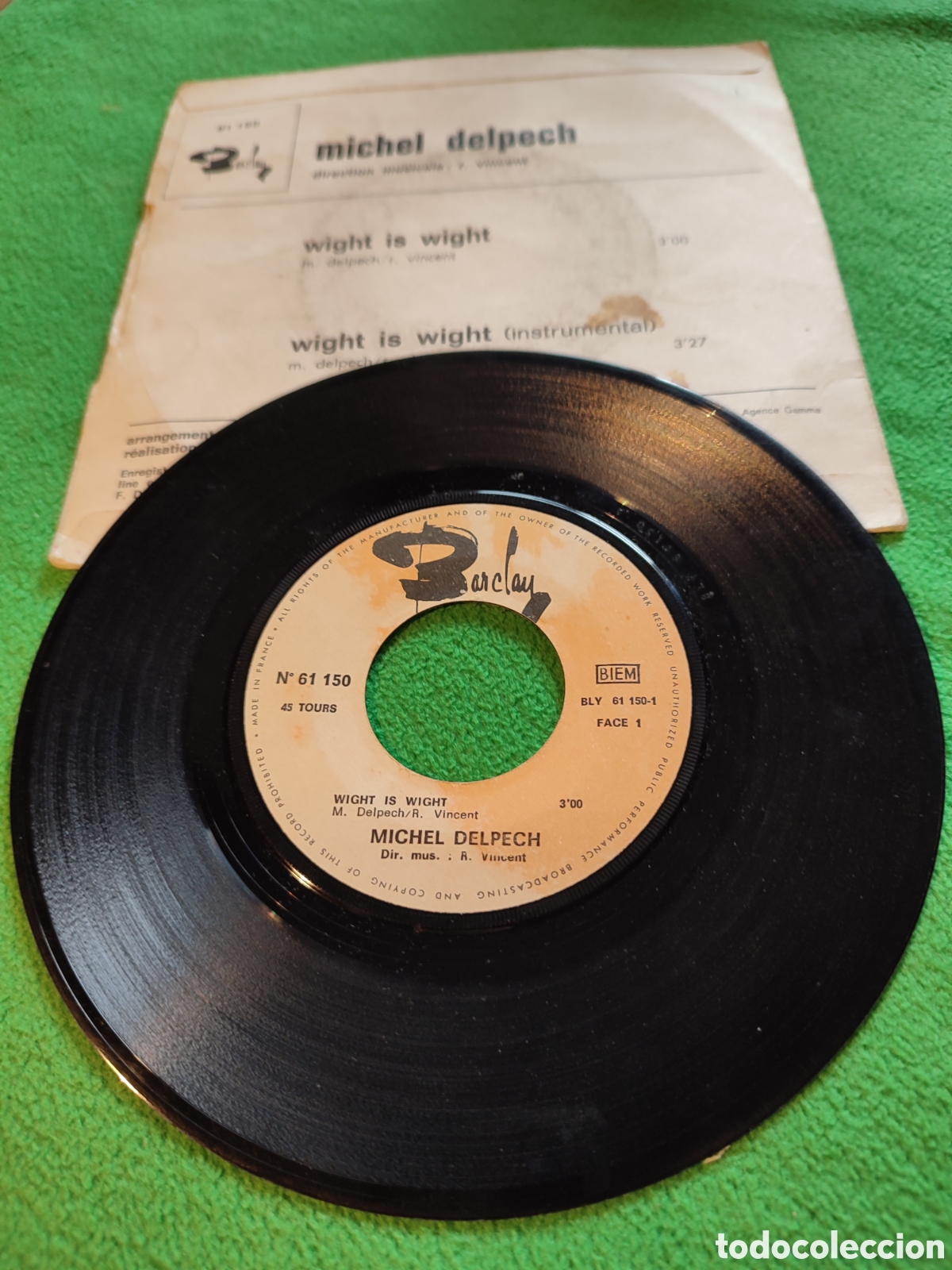 Discos de vinilo: Michel Delpech - Wight is Wight - Foto 2