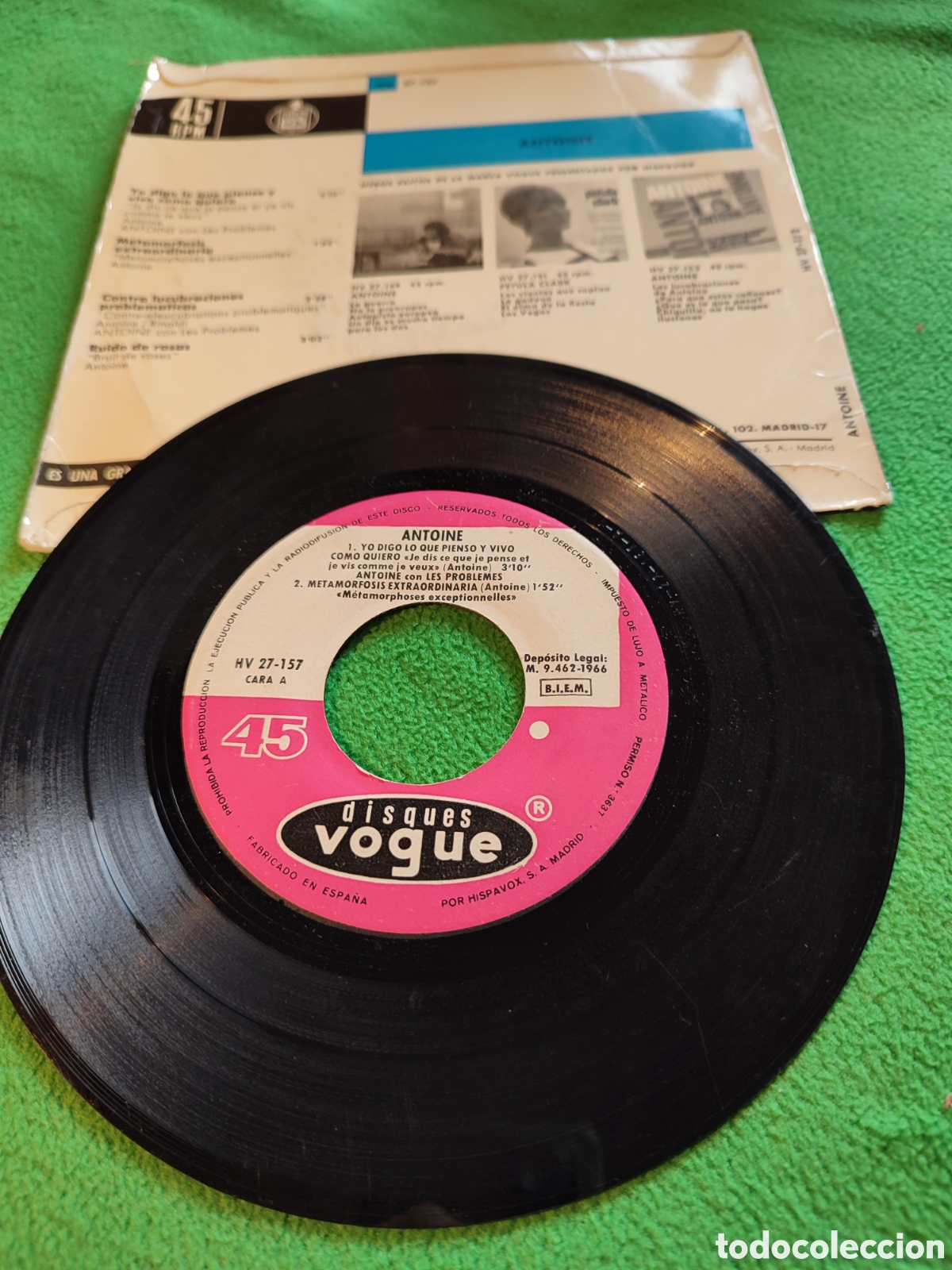 Discos de vinilo: Antoine - Yo digo lo que pienso...+ 3 - Foto 2
