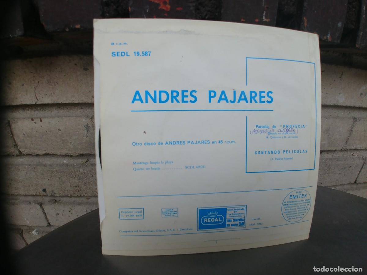 Discos de vinilo: ANDRES PAJARES-SINGLE PROFECIA - Foto 2