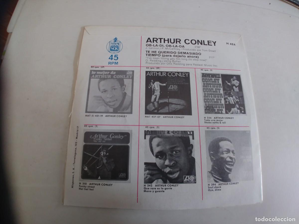 Discos de vinilo: ARTHUR CONLEY-SINGLE OB LA DI OB LA DA-BUEN ESTADO - Foto 2