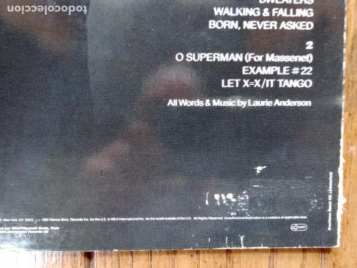 Discos de vinilo: Laurie Anderson - Big science - Foto 3