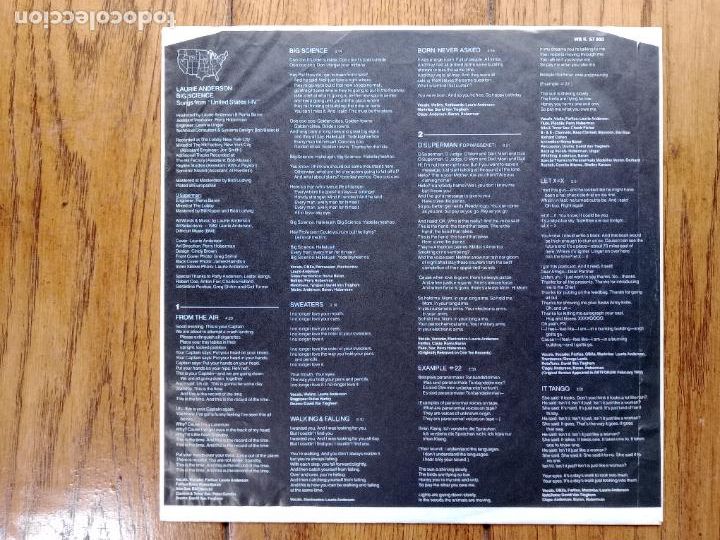 Discos de vinilo: Laurie Anderson - Big science - Foto 5