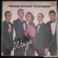 Discos de vinilo: WINGS – GOOD NIGHT TONIGHT (SPECIAL DISCO-MIX). 1979, FRANCIA. VINILO, 12”, 45 RPM, MAXI-SINGLE