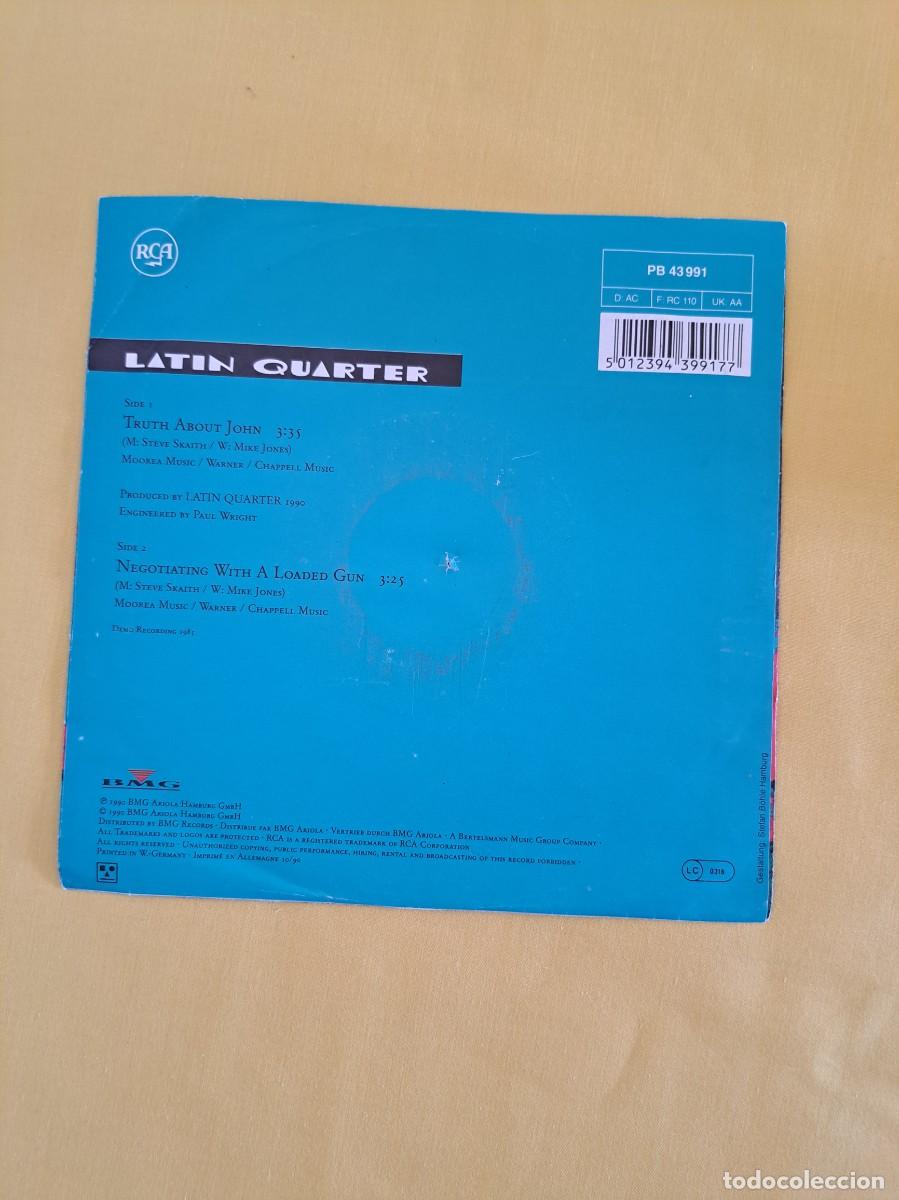 Discos de vinilo: LATIN QUARTER - TRUTH ABOUT JOHN - SINGLE BMG ARIOLA 1990 - Foto 4