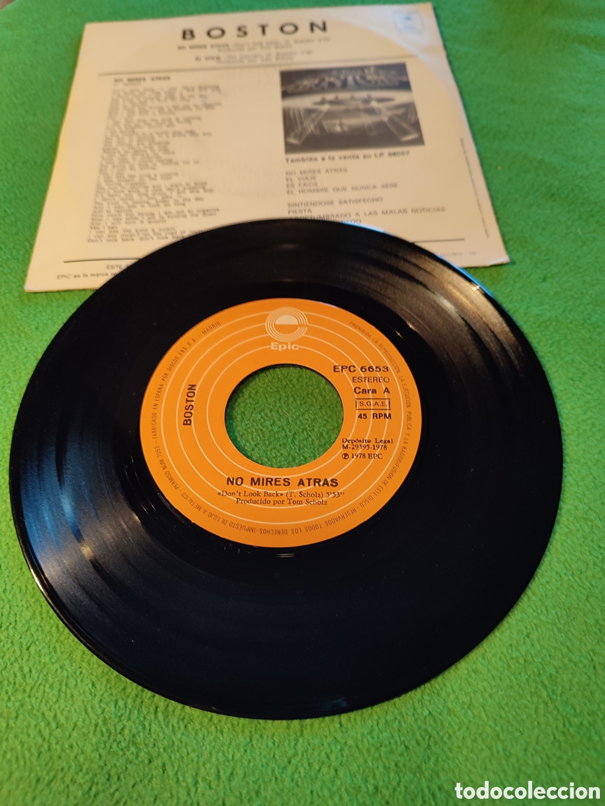 Discos de vinilo: Boston - No mires atr&aacute;s - Foto 2