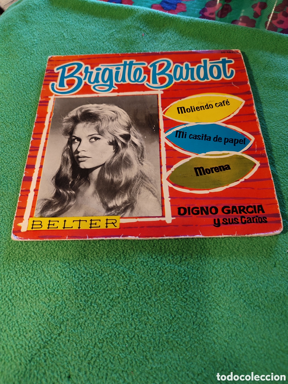 Discos de vinilo: Digno Garc&iacute;a y sus Carios - Brigitte Bardot + 3 - Foto 1