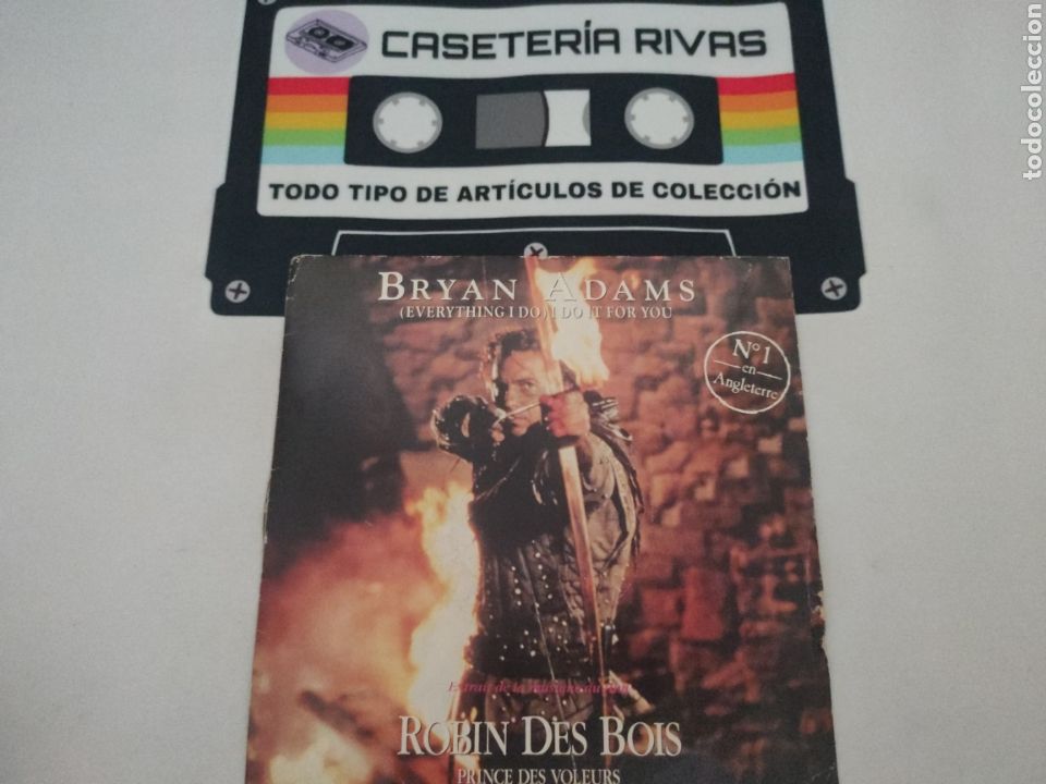 Discos de vinilo: DISCO DE VINILO - SINGLE - BRYAN ADAMS - (EVERYTHING I DO) I DO IT FOR YOU - Foto 1