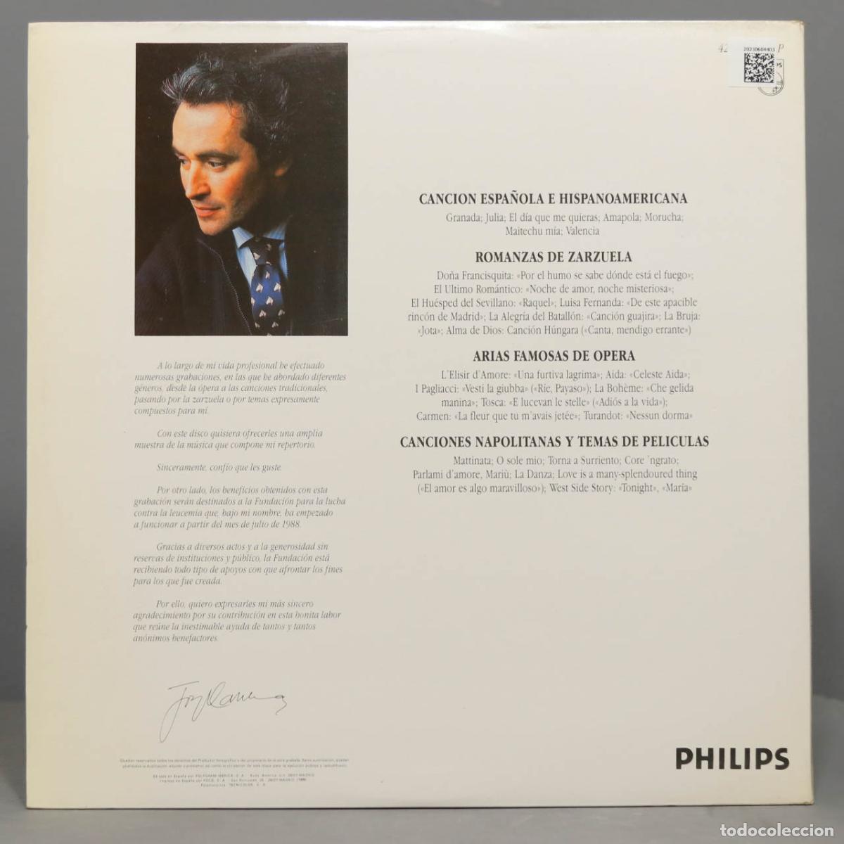 Discos de vinilo: LP. Carreras &ndash; &iexcl;Bravo! - Foto 2