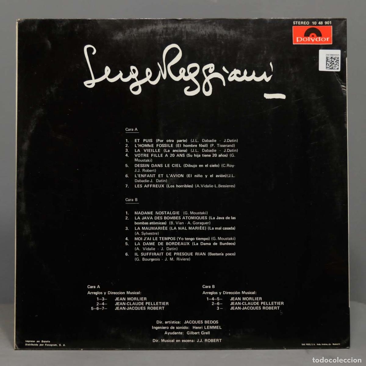 Discos de vinilo: LP. Serge Reggiani - Foto 2