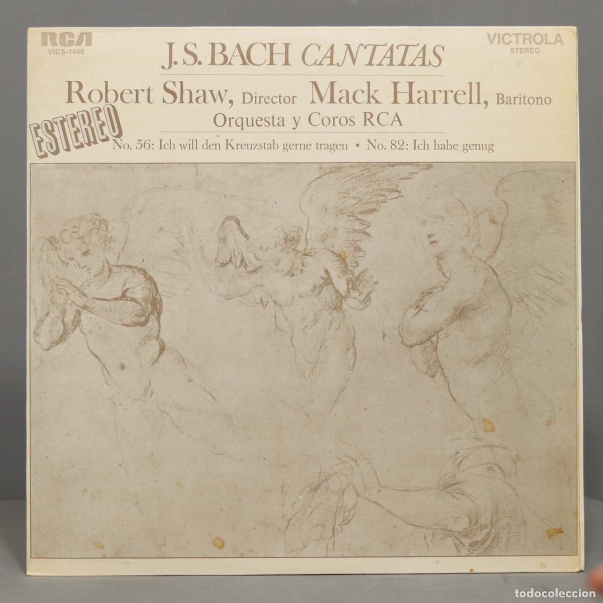 Discos de vinilo: LP. BACH. CANTATAS. HARRELL - Foto 1
