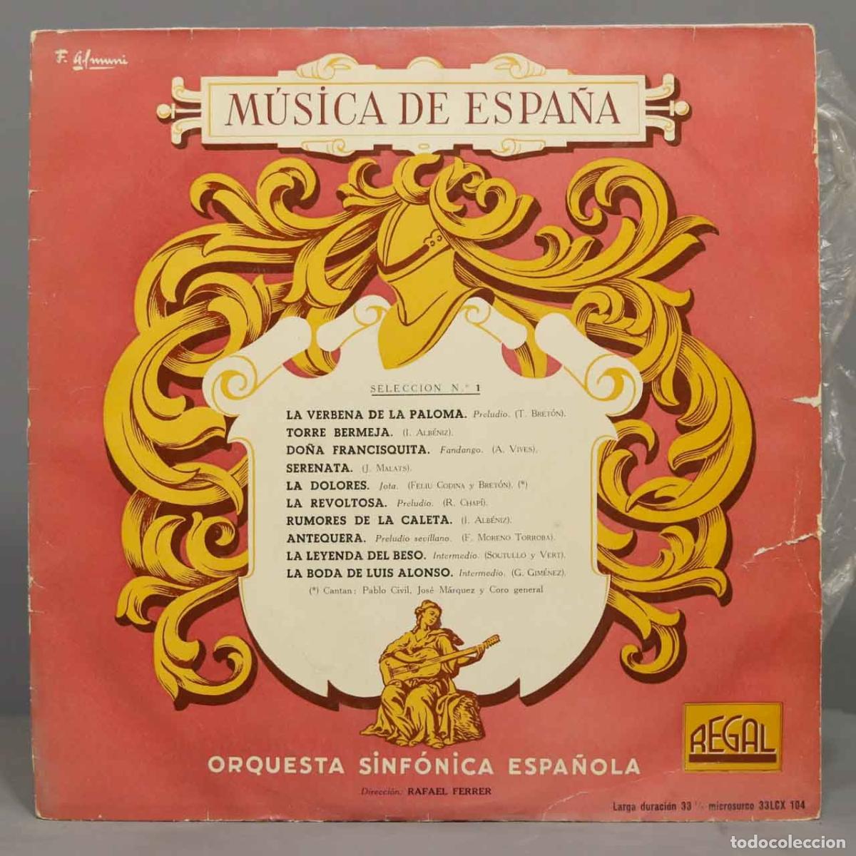 Dischi in vinile: LP. MUSICA DE ESPA&Ntilde;A. SELECCION 1
