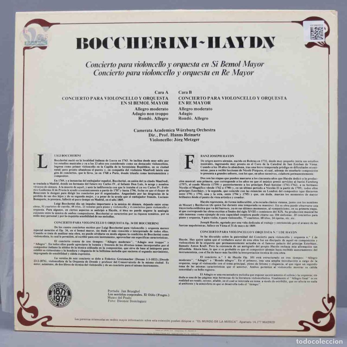Discos de vinilo: LP. BOCCHERINI-HAYDN. RTVE. 19 - Foto 2