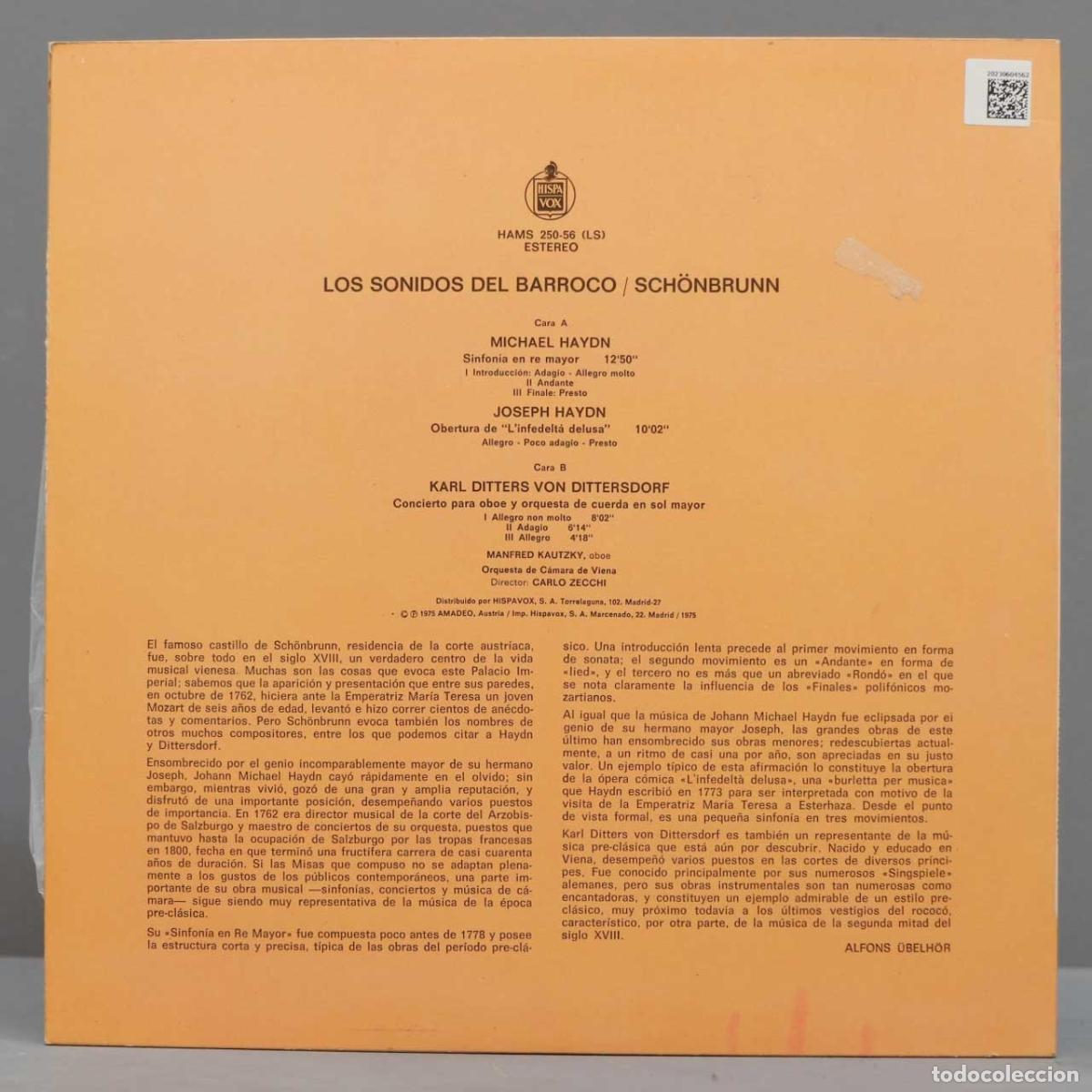 Discos de vinilo: LP. LOS SONIDOS DEL BARROCO. BRUNN. ZECCHI - Foto 2