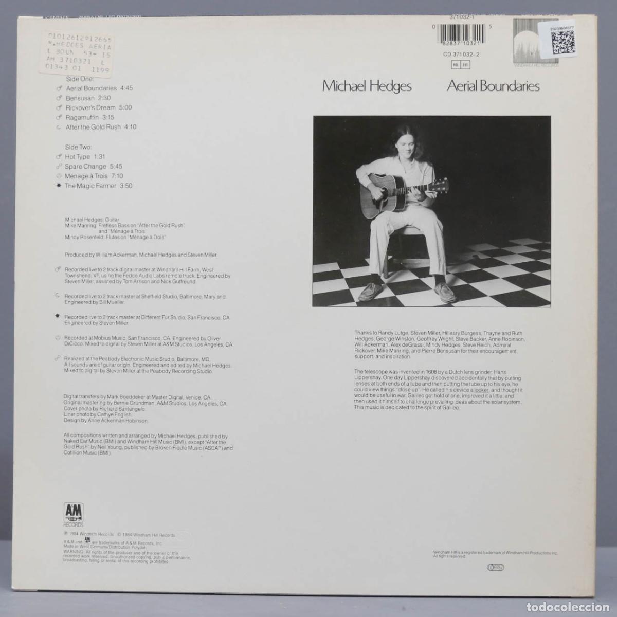 Discos de vinilo: LP. Michael Hedges &ndash; Aerial Boundaries - Foto 2