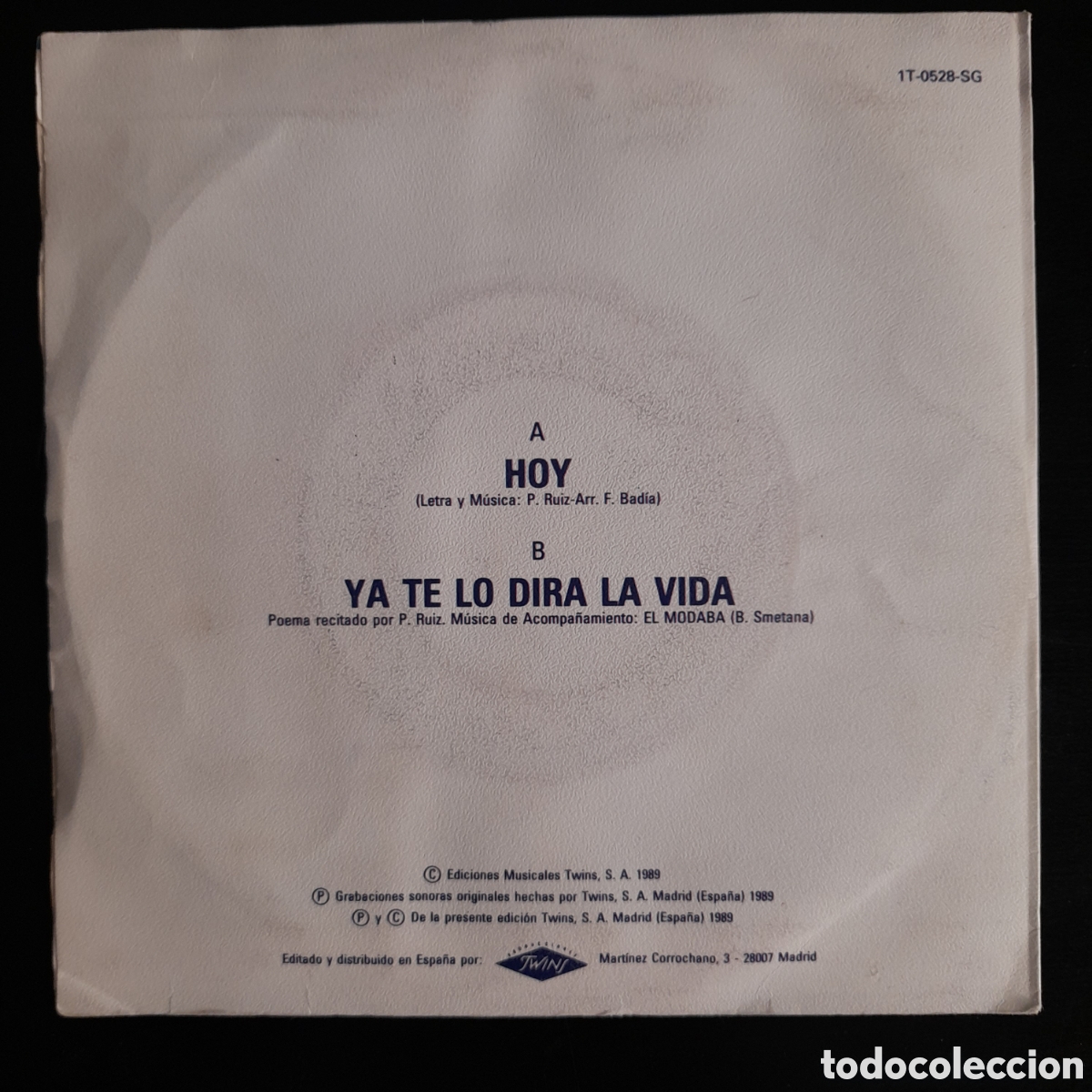 Discos de vinilo: Pedro Ruiz &ndash; Hoy. Vinilo, 7&rdquo;, Single - Foto 2