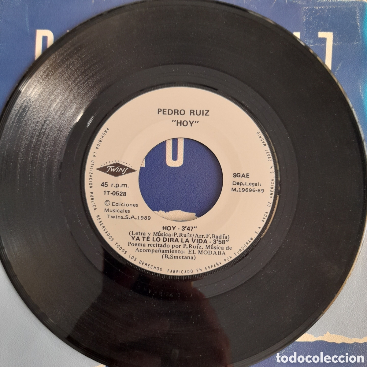 Discos de vinilo: Pedro Ruiz &ndash; Hoy. Vinilo, 7&rdquo;, Single - Foto 3